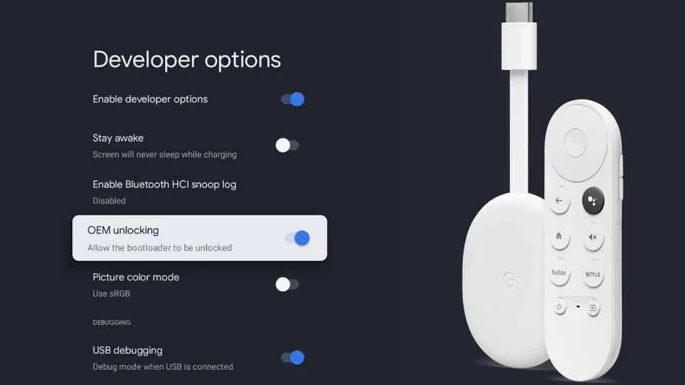 Du kan enkelt hacka din Chromecast med Google TV (HD) 12 chromecast med google tv hd oem bootloader open