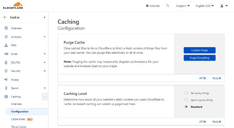 cloudflare cache settings haafse 2022