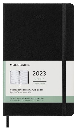 moleskine 2023 weekly notebook diary planner large hardcover