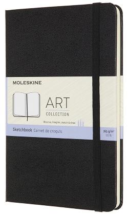 moleskine art collection sketchbook medium black